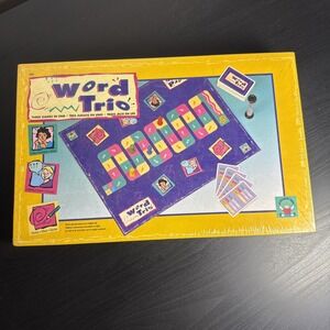 Vintage 1995 Word Trio Board Game Discovery Toys  3 Games in 1 - New & Sealed.
